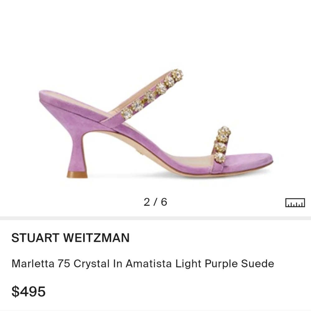 ✋🏻SOLD ✋🏻 Stuart Weitzman Marletta 75 Crystal - Picture 8 of 8